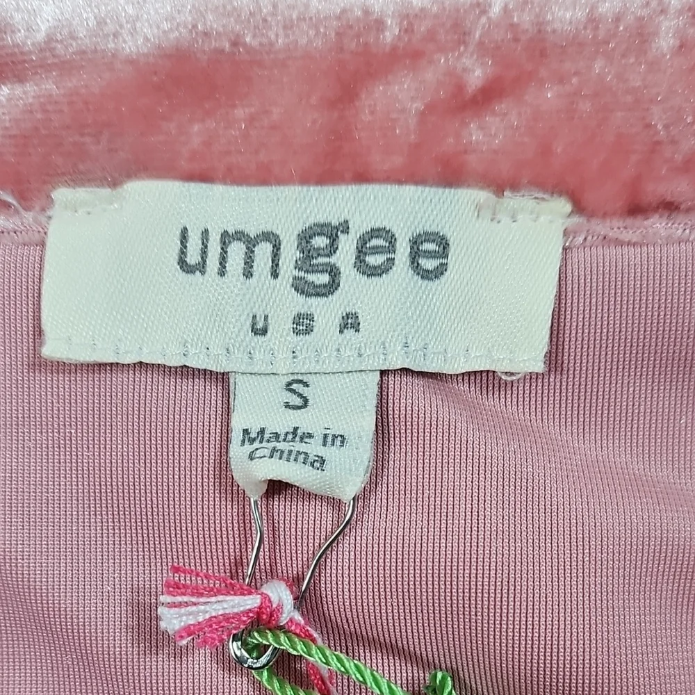 NWT Umgee Rose Pink Velvet Sequin Oversized Long Sleeve Button Down Top Shirt - Picture 12 of 16